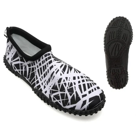 Sapatinhos de Bebé Lines Branco/Preto de BigBuy Kids, Carpim - Ref: S1132408, Preço: 6,57 €, Desconto: %