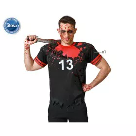 Costume per Adulti Nero Sanguinario Rugby (1 Pezzi) di BigBuy Carnival, Adulti - Rif: S1133009, Prezzo: 13,23 €, Sconto: %