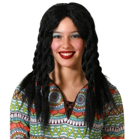 Peluca Negro Rastas de BigBuy Carnival, Pelucas y postizos - Ref: S1134125, Precio: 9,22 €, Descuento: %