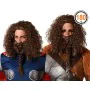 Wig with beard Male Viking Brown by BigBuy Carnival, Wigs and hairpieces - Ref: S1134835, Price: 8,07 €, Discount: %