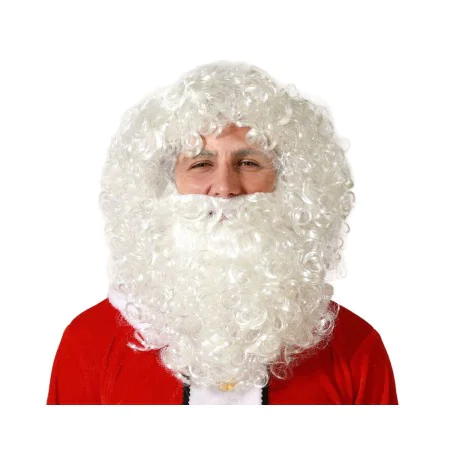 Peruca Pai Natal Branco Barba de BigBuy Carnival, Perucas e postiços - Ref: S1134836, Preço: 9,56 €, Desconto: %