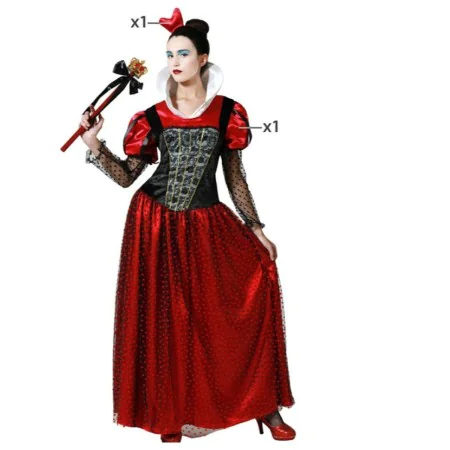 Costume for Adults Queen of Hearts by BigBuy Carnival, Adults - Ref: S1135013, Price: 21,82 €, Discount: %