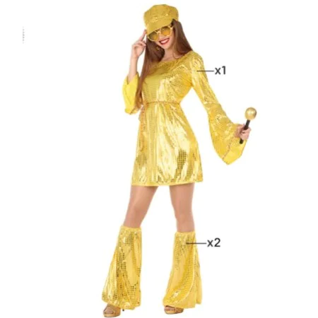 Verkleidung für Erwachsene Gold Disco von BigBuy Carnival, Kostüme für Erwachsene - Ref: S1135016, Preis: 16,01 €, Rabatt: %