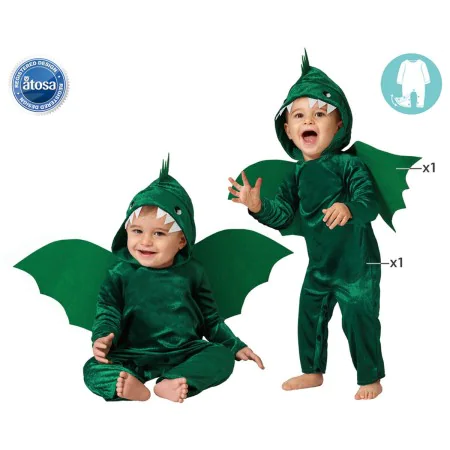 Costume for Babies Dragon Green by BigBuy Carnival, Babies - Ref: S1135799, Price: 12,48 €, Discount: %