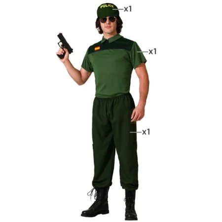 Costume for Adults Military Police Men by BigBuy Carnival, Adults - Ref: S1136708, Price: 19,97 €, Discount: %