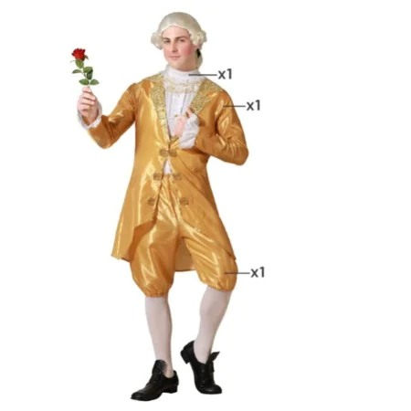 Costume for Adults Golden Male Courtesan by BigBuy Carnival, Adults - Ref: S1136712, Price: 20,13 €, Discount: %