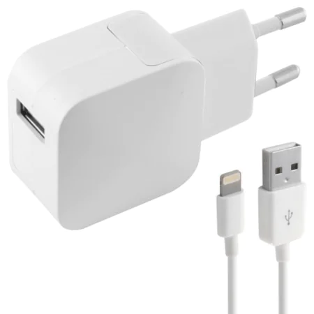 Wall Charger + MFI Certified Lightning Cable KSIX Apple-compatible 2.4A USB iPhone by KSIX, Chargers - Ref: S1901716, Price: ...