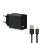 Caricabatterie da Parete + Cavo USB A con USB C KSIX USB Nero di KSIX, Caricabatterie - Rif: S1902381, Prezzo: 13,15 €, Scont...