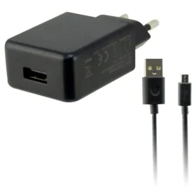 Cargador de Pared + Cable Micro USB KSIX USB 2A Negro de KSIX, Cargadores - Ref: S1902383, Precio: 11,60 €, Descuento: %