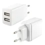 Chargeur mural KSIX 2 USB 2.4A Blanc de KSIX, Chargeurs - Réf : S1902384, Prix : 10,27 €, Remise : %