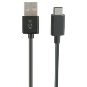 USB-C-Kabel auf USB KSIX 3 m Schwarz von KSIX, Ladegeräte - Ref: S1902431, Preis: 9,05 €, Rabatt: %