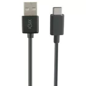 Cable USB-C a USB KSIX 3 m Negro de KSIX, Cargadores - Ref: S1902431, Precio: 9,05 €, Descuento: %