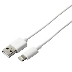 Cable USB a Lightning KSIX Apple-compatible Blanco de KSIX, Cargadores - Ref: S1902983, Precio: 12,10 €, Descuento: %