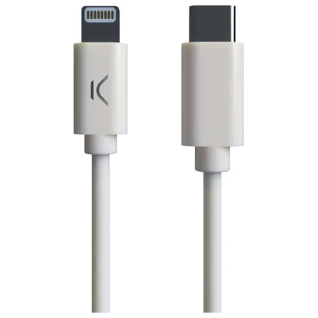 Cable USB-C a Lightning KSIX MFI (1 m) Blanco de KSIX, Cargadores - Ref: S1903397, Precio: 9,98 €, Descuento: %