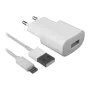 Chargeur Mural + Câble Lightning MFI Contact Apple-compatible 2.1A Blanc de Contact, Chargeurs - Réf : S1903849, Prix : 14,69...