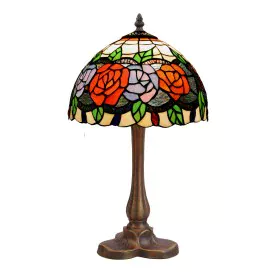 Lampada da tavolo Viro Rosy Rosso Verde Arancio Orange Zinco 60 W 20 x 37 x 20 cm di Viro, Lampade da tavolo e abat-jour - Ri...