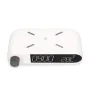 Reloj Despertador con Cargador Inalámbrico KSIX Retro Blanco 10 W de KSIX, Cargadores - Ref: S1905439, Precio: 9,58 €, Descue...