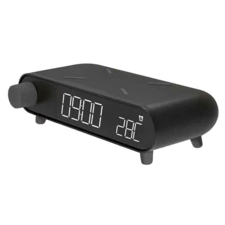 Reloj Despertador KSIX Carga inalámbrica Negro de KSIX, Relojes de escritorio - Ref: S1905454, Precio: 9,58 €, Descuento: %