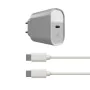 Carregador de Parede + Cabo USB C KSIX Branco 20W de KSIX, Carregadores - Ref: S1905464, Preço: 8,74 €, Desconto: %