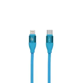 Câble de Données/Recharge avec USB Contact LIGHTING Type C Bleu (1,5 m) de Contact, Câbles et connectique - Réf : S1905523, P...