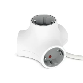 Rallonge 4 prises Schuko sans interrupteur KSIX MOLECULE Blanc de KSIX, Hubs prises téléphones - Réf : S1905718, Prix : 6,13 ...