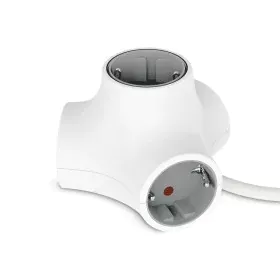 Rallonge 4 prises Schuko sans interrupteur KSIX MOLECULE Blanc de KSIX, Hubs prises téléphones - Réf : S1905718, Prix : 4,42 ...