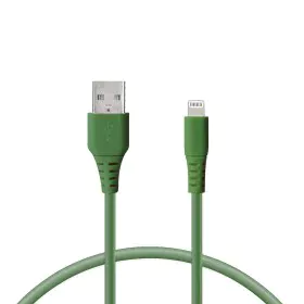 Cabo de dados/carregador com USB KSIX Verde 1 m de KSIX, Cabos Lightning - Ref: S1906078, Preço: 7,99 €, Desconto: %