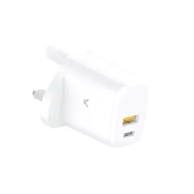 Cargador de Pared KSIX GaN Blanco 20 W de KSIX, Cargadores - Ref: S1906512, Precio: 17,29 €, Descuento: %