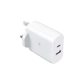 Chargeur mural KSIX GaN Blanc 45 W de KSIX, Chargeurs - Réf : S1906514, Prix : 22,31 €, Remise : %