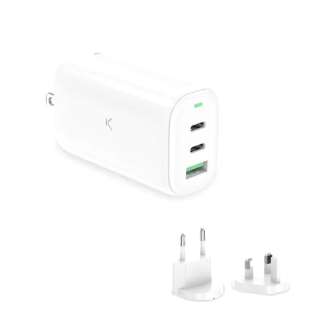 Chargeur mural KSIX GaN Blanc 65 W de KSIX, Chargeurs - Réf : S1906774, Prix : 28,47 €, Remise : %