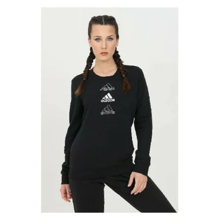 Women’s Sweatshirt without Hood Adidas W S SWT GL1400 Black by Adidas, Women - Ref: S2014462, Price: 42,06 €, Discount: %