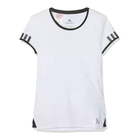 Camisola de Manga Curta Infantil Adidas CLUB TEE DU2464 Branco Poliéster de Adidas, Menina - Ref: S2016855, Preço: 22,83 €, D...