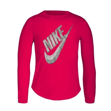 Camiseta de Manga Larga Infantil Nike C489S-A4Y Rosa de Nike, Niña - Ref: S2017000, Precio: 20,49 €, Descuento: %