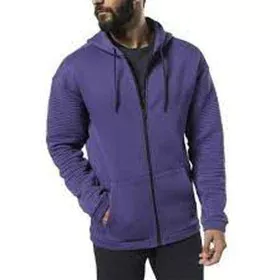 Men’s Zipped Hoodie FLEECE OTH HOOD Reebok DY7805 Purple by Reebok, Men - Ref: S2019423, Price: 50,49 €, Discount: %