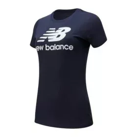 Camiseta de Manga Corta Mujer New Balance WT91546 Marino de New Balance, Mujer - Ref: S2020059, Precio: 20,00 €, Descuento: %