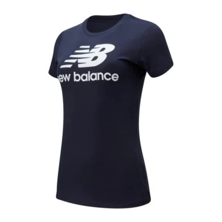 Damen Kurzarm-T-Shirt New Balance WT91546 Marineblau von New Balance, Damen - Ref: S2020059, Preis: 20,00 €, Rabatt: %