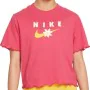 Child's Short Sleeve T-Shirt ENERGY BOXY FRILLY Nike DO1351 666 Pink by Nike, Girls - Ref: S2021126, Price: 22,34 €, Discount: %