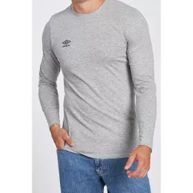 Men’s Long Sleeve T-Shirt Umbro SMALL LOGO LS TEE 65775U B43 Grey by Umbro, Men - Ref: S2022755, Price: 26,64 €, Discount: %