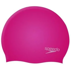 Bonnet de bain Speedo PLAIN MOULDED Rose Silicone de Speedo, Casquettes, bonnets et chapeaux - Réf : S2022925, Prix : 11,30 €...