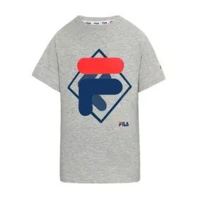 T shirt à manches courtes Enfant Fila FAT0340 80000 Gris de Fila, Garçon - Réf : S2025500, Prix : 20,00 €, Remise : %