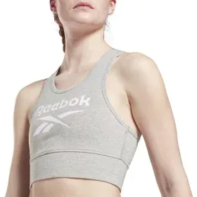 Top Sportivo Donna Reebok BRALET GR9393 Grigio di Reebok, Donna - Rif: S2025533, Prezzo: 16,63 €, Sconto: %