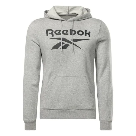 Felpa con Cappuccio Uomo Reebok FT BIG LOGO OTH HZ8786 Grigio di Reebok, Uomo - Rif: S2025548, Prezzo: 47,06 €, Sconto: %