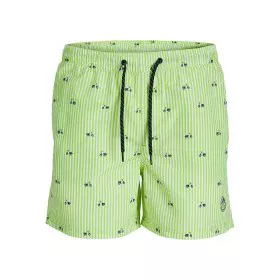 Costume da Bagno Uomo PSTFIJI JJSWIM MINI STRIPE LY Jack & Jones 12227350 Verde di Jack & Jones, Abbigliamento da bagno - Rif...