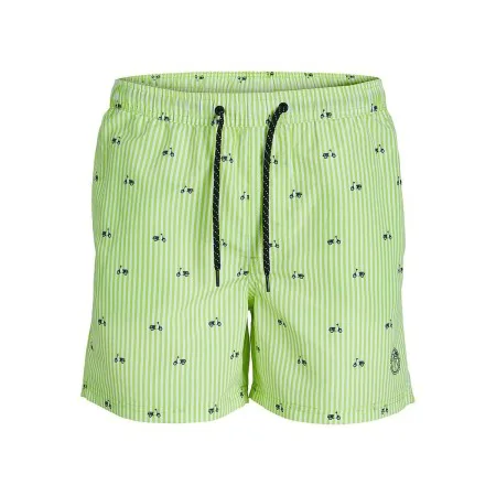 Men’s Bathing Costume PSTFIJI JJSWIM MINI STRIPE LY Jack & Jones 12227350 Green by Jack & Jones, Swimwear - Ref: S2025870, Pr...