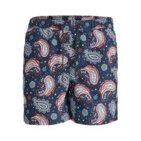 Costume da Bagno Uomo Jack & Jones JPSTFIJI JJSWIM PAISLEY 12234512 Azzurro di Jack & Jones, Abbigliamento da bagno - Rif: S2...