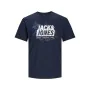 Camisola de Manga Curta Homem Jack & Jones LOGO TEE SS 12252376 Azul Marinho de Jack & Jones, Homem - Ref: S2029156, Preço: 1...