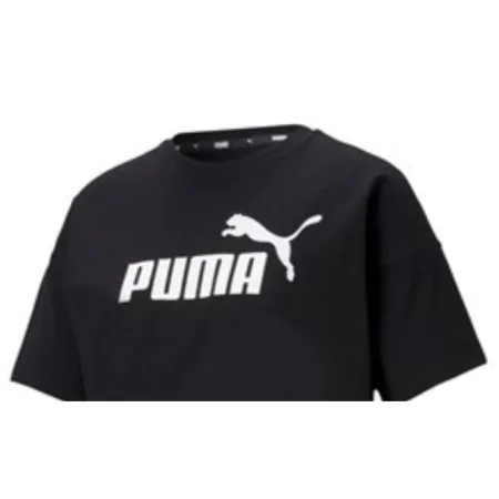 Camiseta de Manga Corta Mujer Puma CROPPED LOGO TEE 586866 01 Negro de Puma, Mujer - Ref: S2029988, Precio: 23,85 €, Descuent...