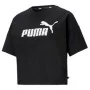 T-shirt à manches courtes femme Puma CROPPED LOGO TEE 586866 01 Noir de Puma, Femme - Réf : S2029988, Prix : 23,85 €, Remise : %