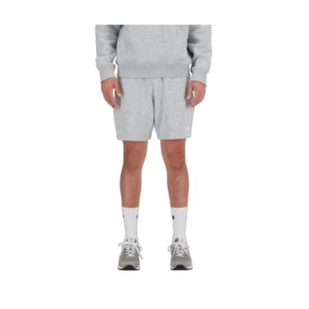 Pantaloni Corti Sportivi da Uomo New Balance ESSENTIALS FRENCH TERY SHORT 7 MS41520 Grigio di New Balance, Uomo - Rif: S20300...