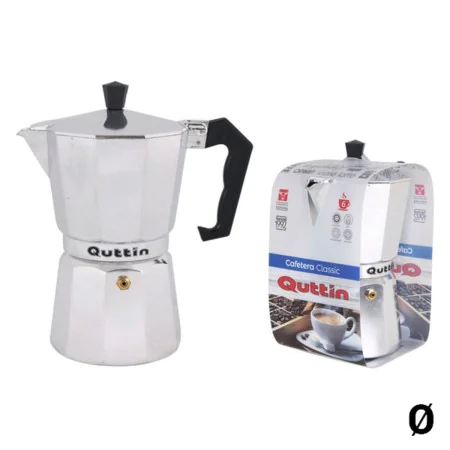 Cafetera Italiana Quttin Aluminio Acero Inoxidable de Quttin, Cafeteras italianas - Ref: S2203358, Precio: 6,98 €, Descuento: %